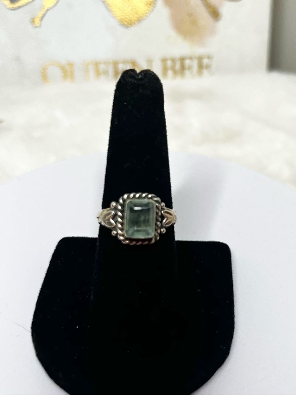 .925 Sterling Silver Aquamarine Rings